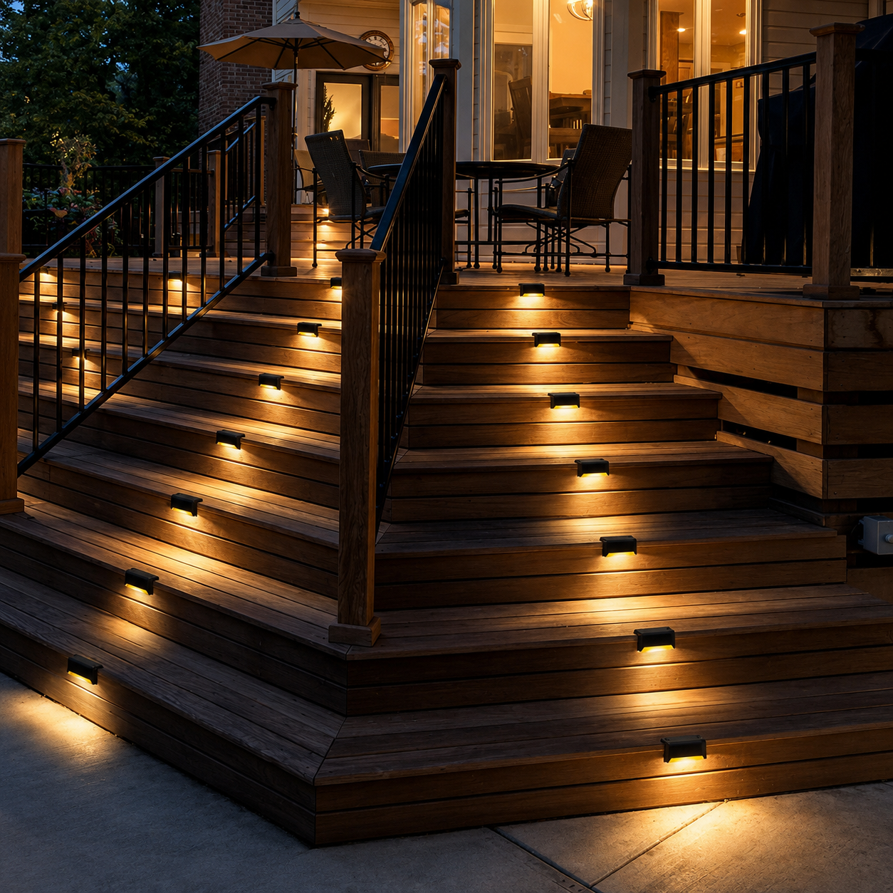 GlowStep Solar Step Lights – Waterproof LED Deck & Stair Lighting