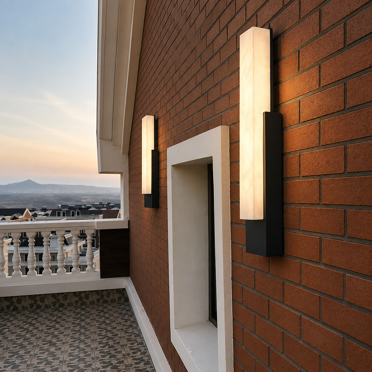 LumaPier IP65 Modern Outdoor Wall Light – Stainless Steel Architectural Sconce