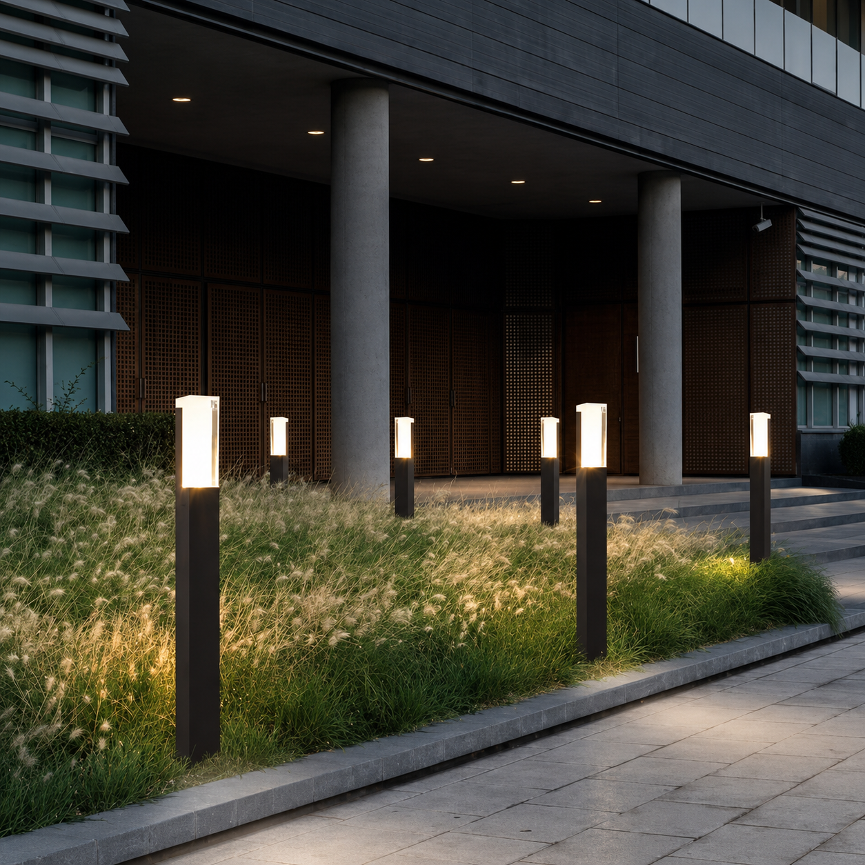 Lumora Modern LED Bollard Pathway Light