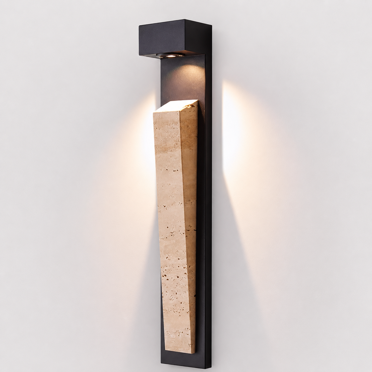 Natura Glow Stone Outdoor Wall Light Sensor