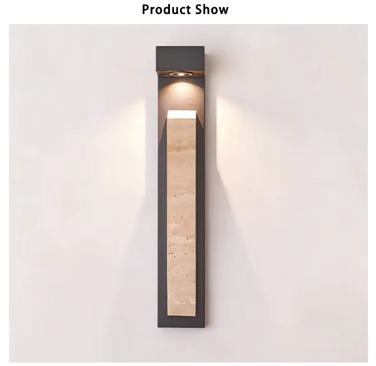 Natura Glow Stone Outdoor Wall Light Sensor