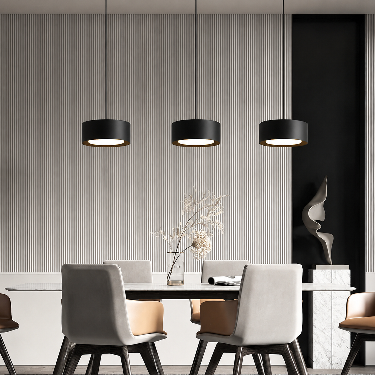 Nordis Scandinavian LED Pendant Light – Modern Minimalist Ceiling Light