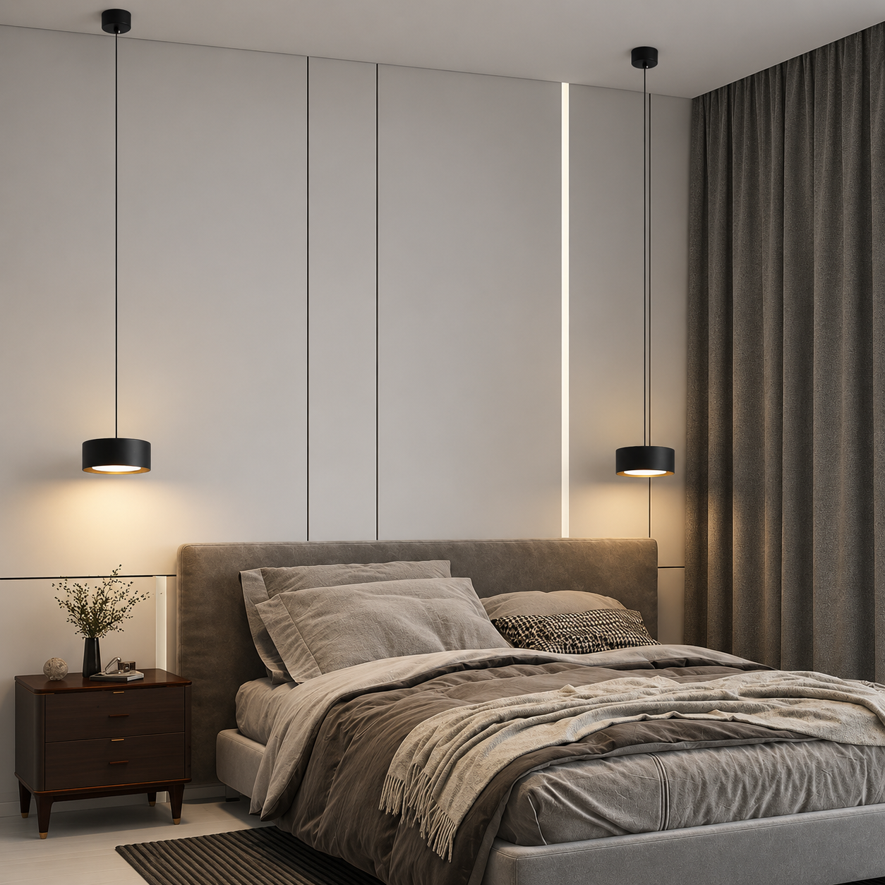 Nordis Scandinavian LED Pendant Light – Modern Minimalist Ceiling Light