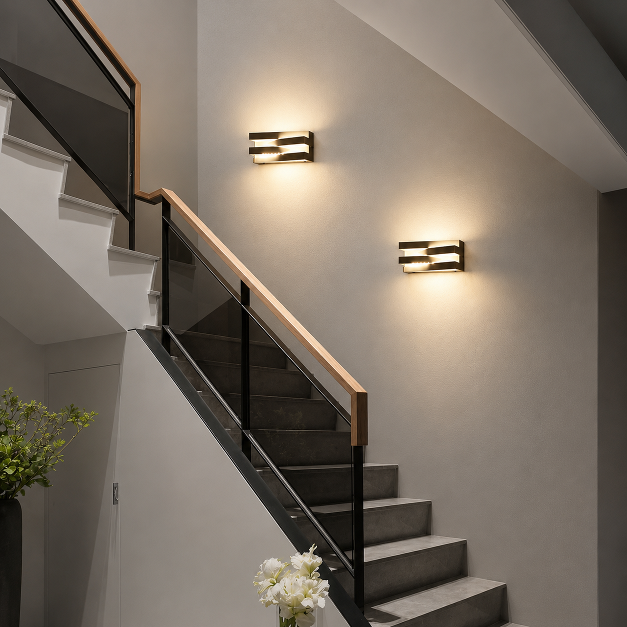 NovaWrap Architectural Wall Light – Modern Indoor & Outdoor LED Sconce
