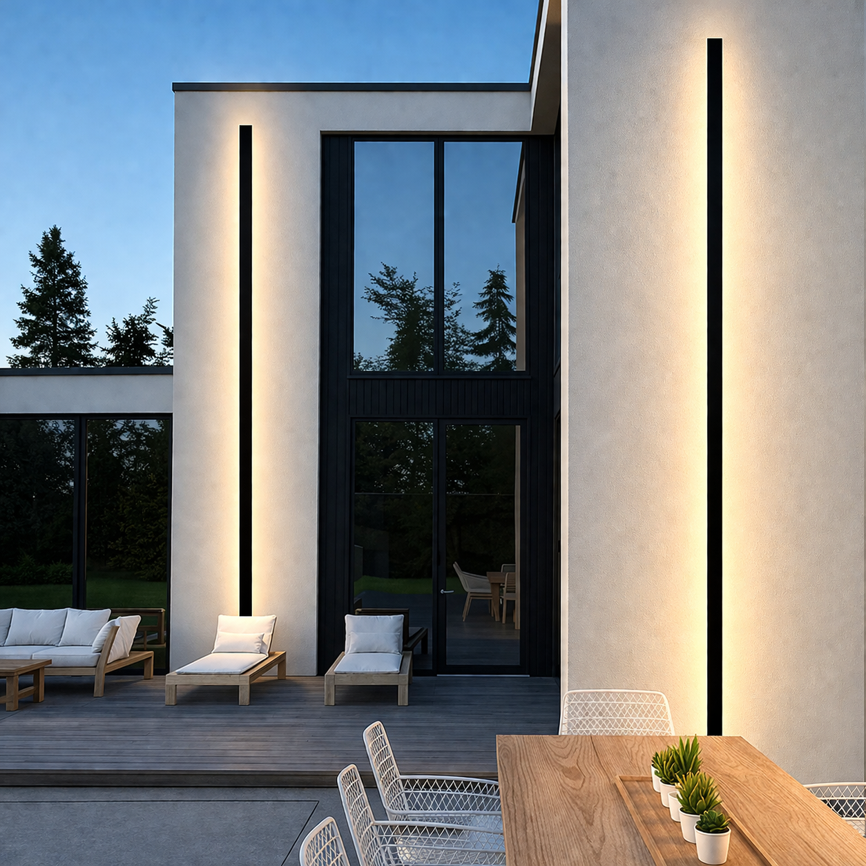 Nova Linear Outdoor Wall Light – Waterproof LED Architectural Wall Sconce