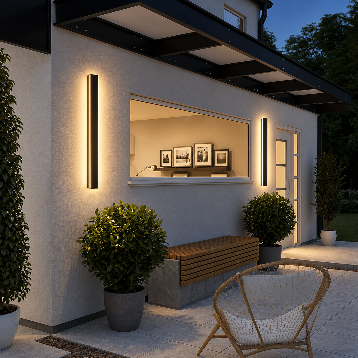 Nova Linear Outdoor Wall Light – Waterproof LED Architectural Wall Sconce