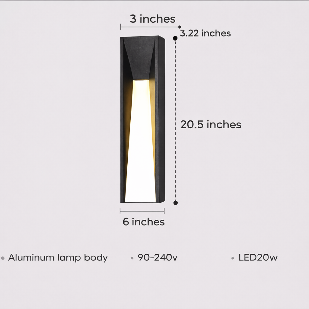 Obsidian Beam Outdoor Wall Light – Modern Architectural Lighting