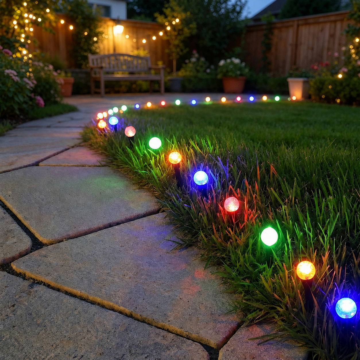 Solar PrismOrb Crystal Globe Garden Pathway Lights