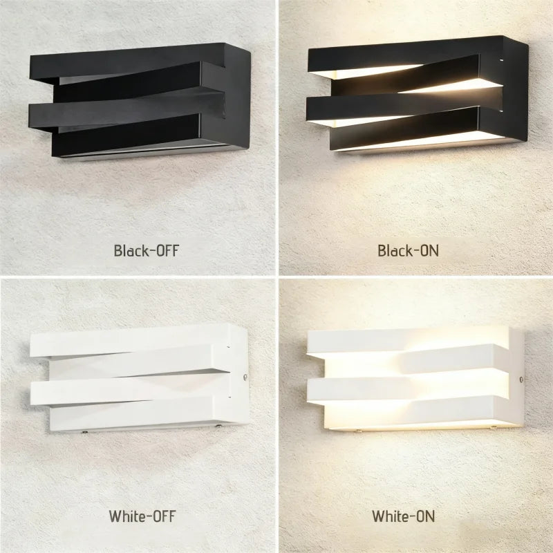 NovaWrap Architectural Wall Light – Modern Indoor & Outdoor LED Sconce