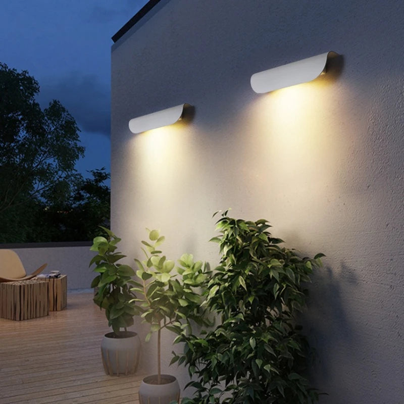 Waterproof Outdoor Led Wall Lamp Exterior Porch Gardern Living Room Home Decoration Sconce Nodic Indoor Aluminum Lights