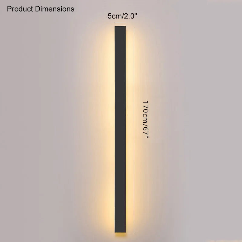 Nova Linear Outdoor Wall Light – Waterproof LED Architectural Wall Sconce