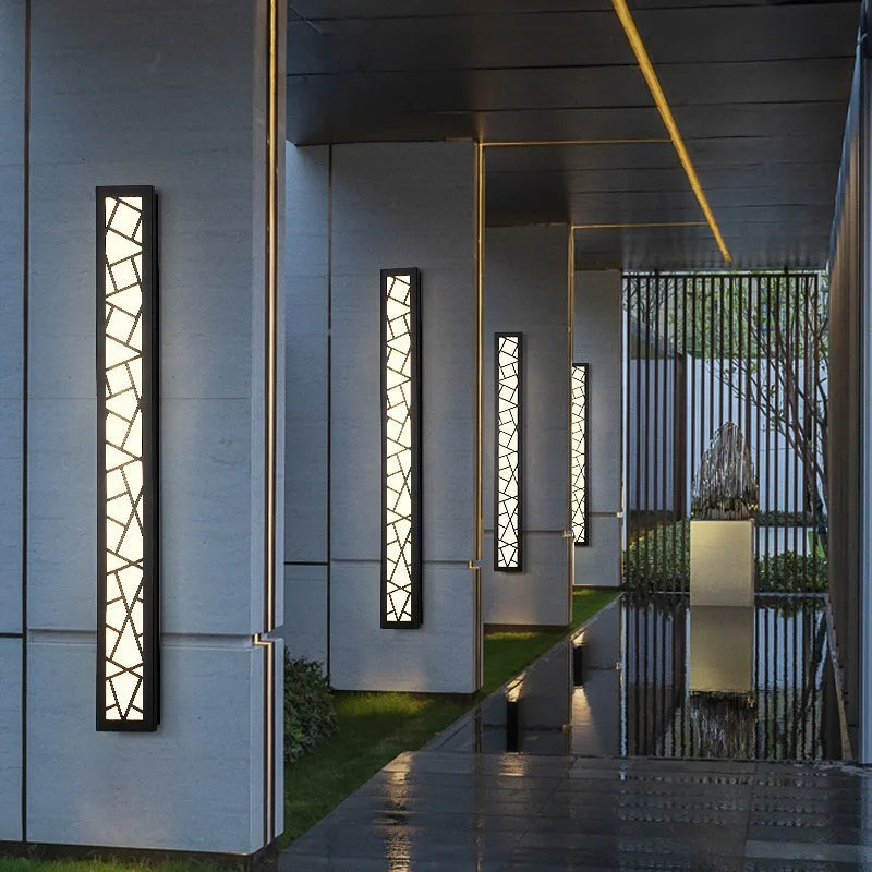 StrataLine Long Linear Outdoor Wall Light – Vertical Exterior Sconce