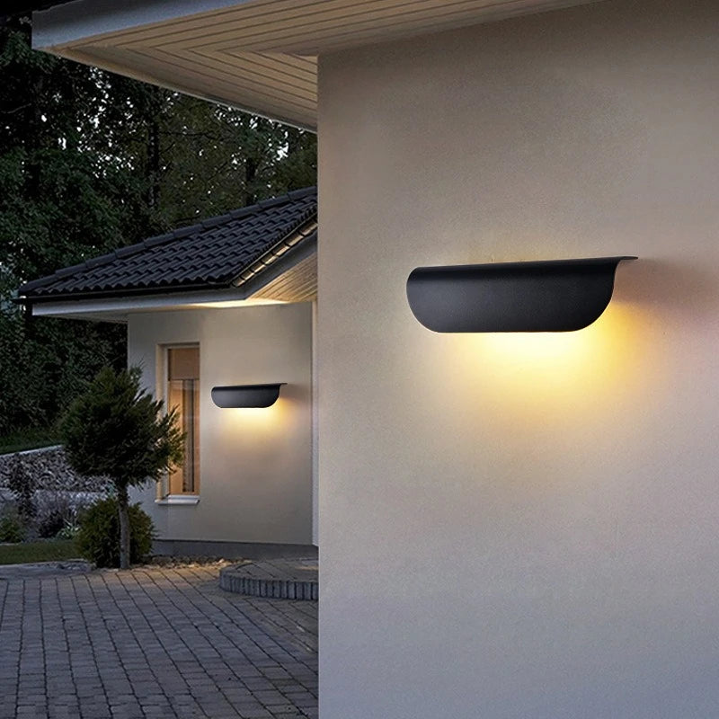 Waterproof Outdoor Led Wall Lamp Exterior Porch Gardern Living Room Home Decoration Sconce Nodic Indoor Aluminum Lights