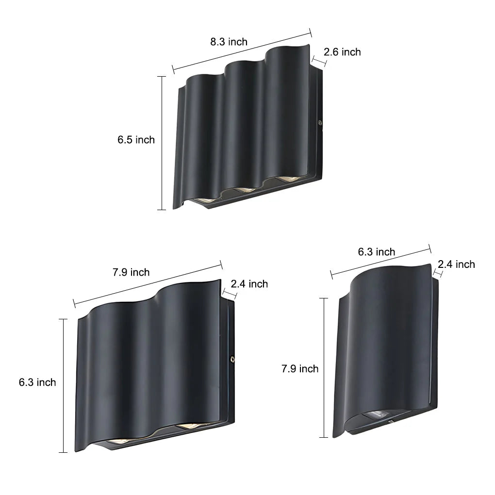 Sharp Beam Lines Up And Down Outdoor Light