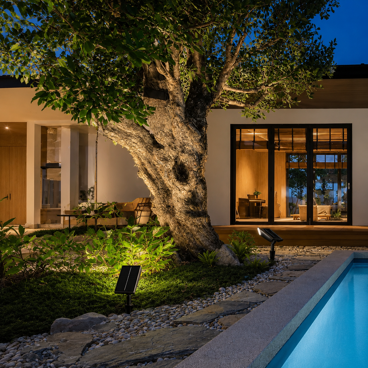 TerraBeam Solar Garden & Landscape Spotlight
