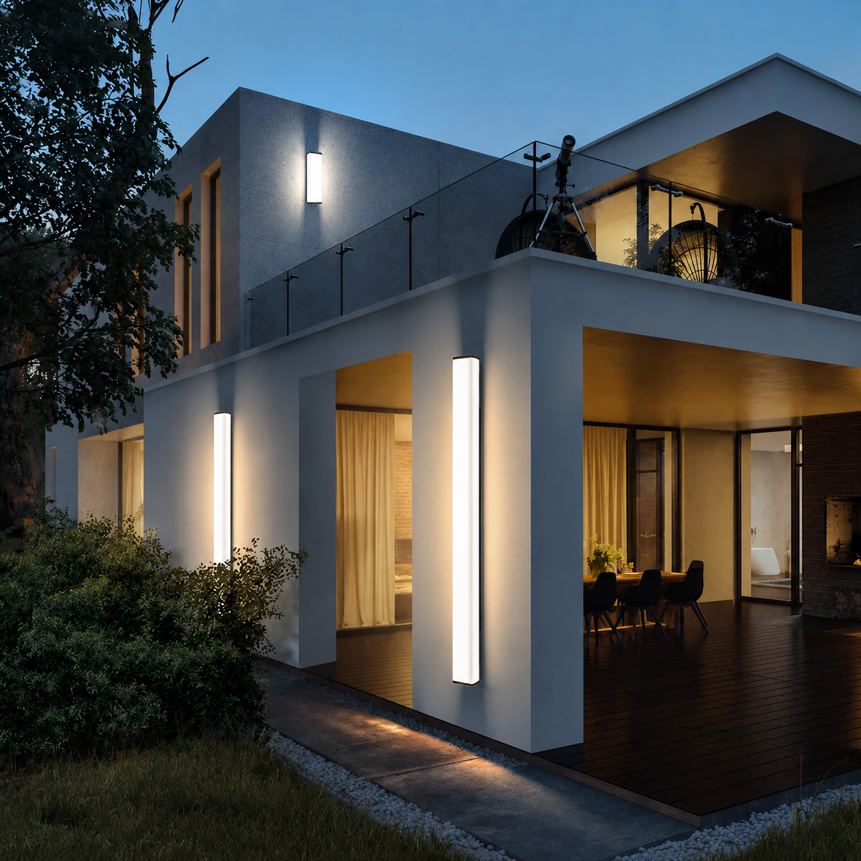 Velaris Long Linear Outdoor Wall Light