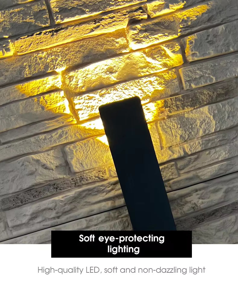Vertical LED Outdoor Wall Light – Linear Exterior Sconce