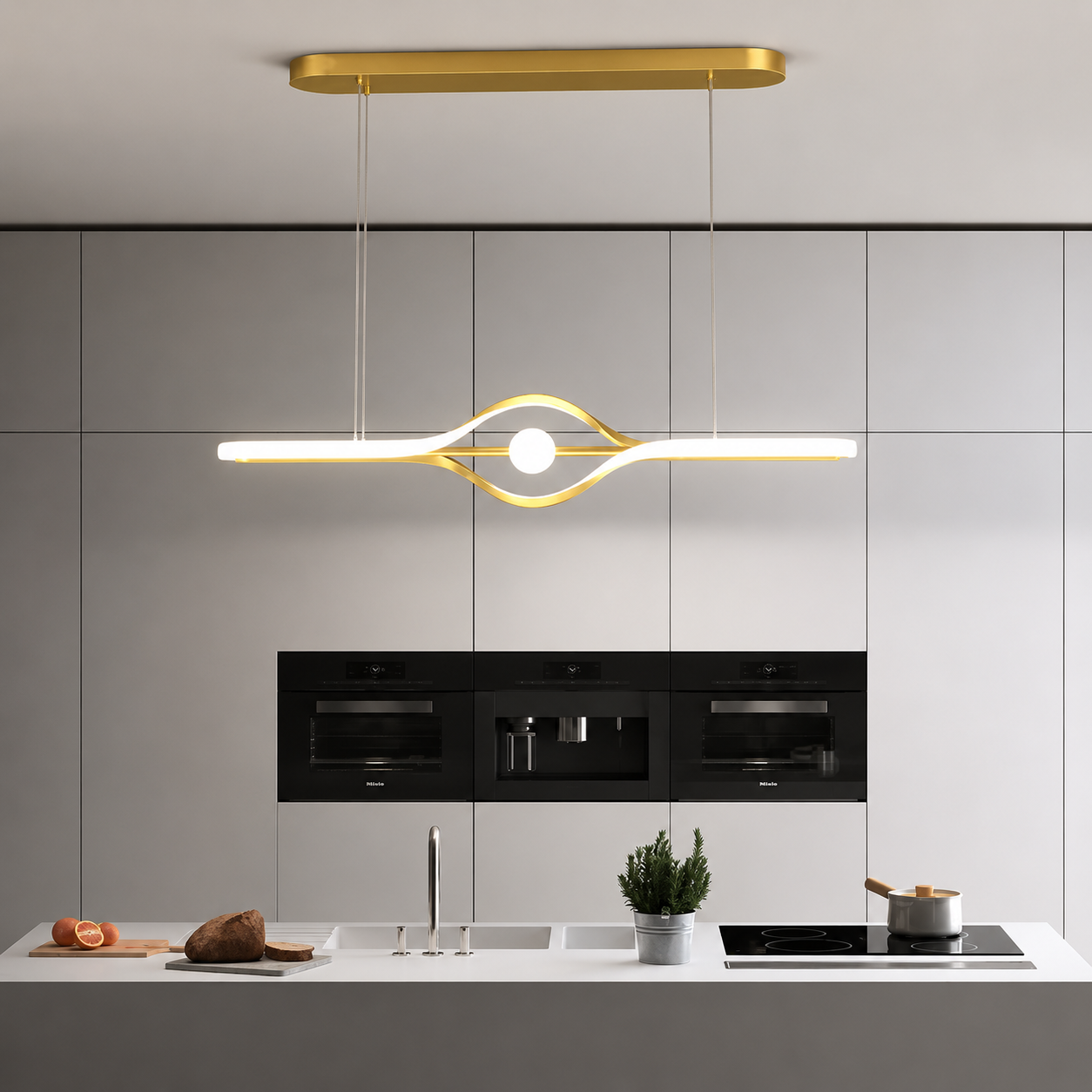 Virello Modern Eye Linear LED Pendant Light Dimmable