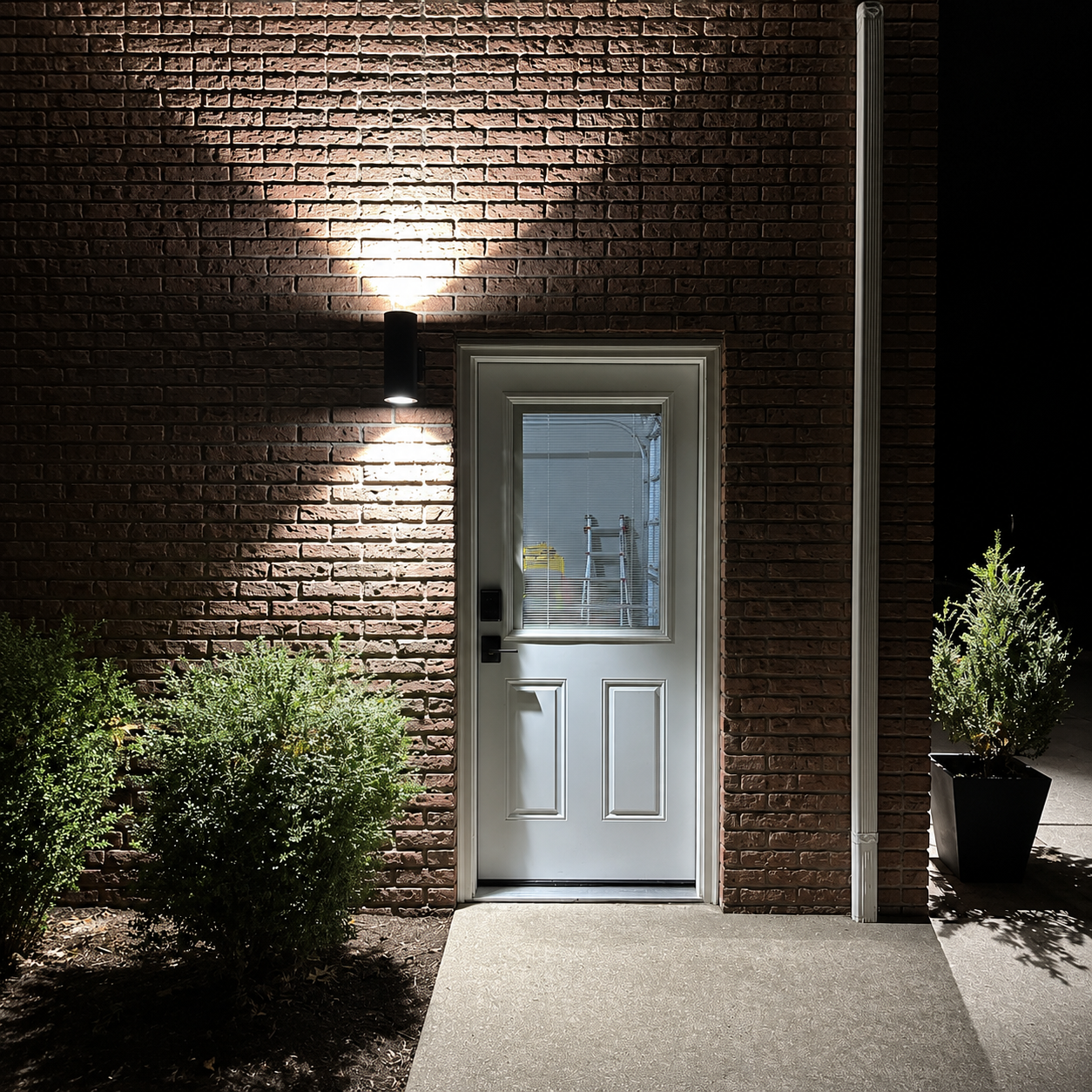 TwinBeam Modern Up & Down Outdoor Wall Light – Waterproof LED Exterior Sconce