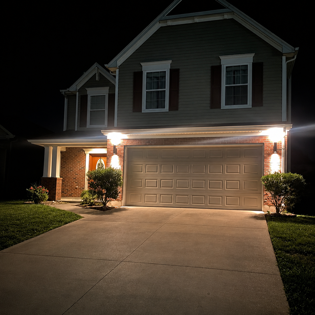 TwinBeam Modern Up & Down Outdoor Wall Light – Waterproof LED Exterior Sconce