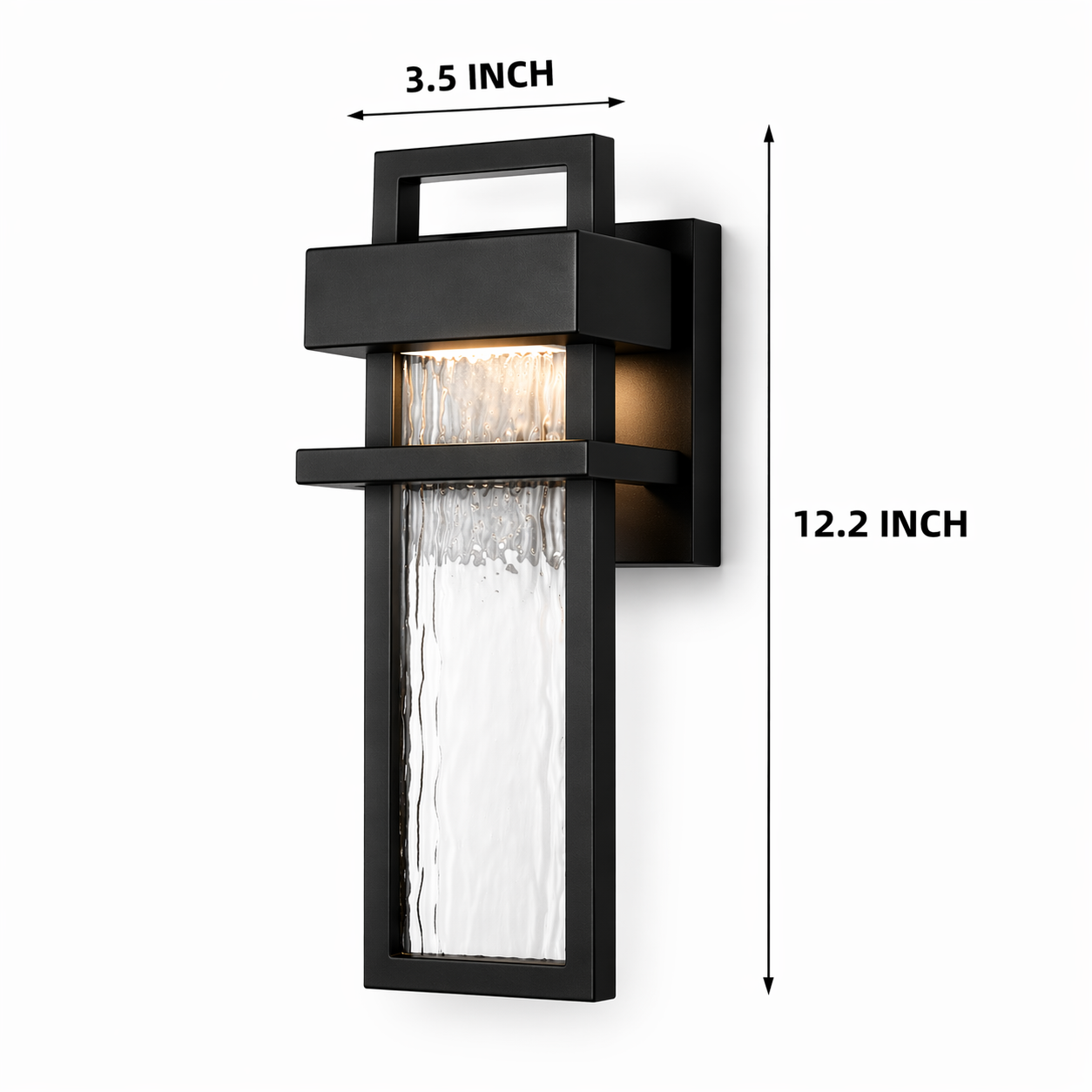 Vanta Glow Outdoor Wall Light Mount Black